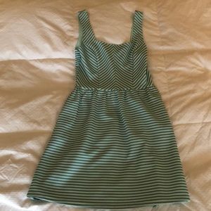 Green & black dress